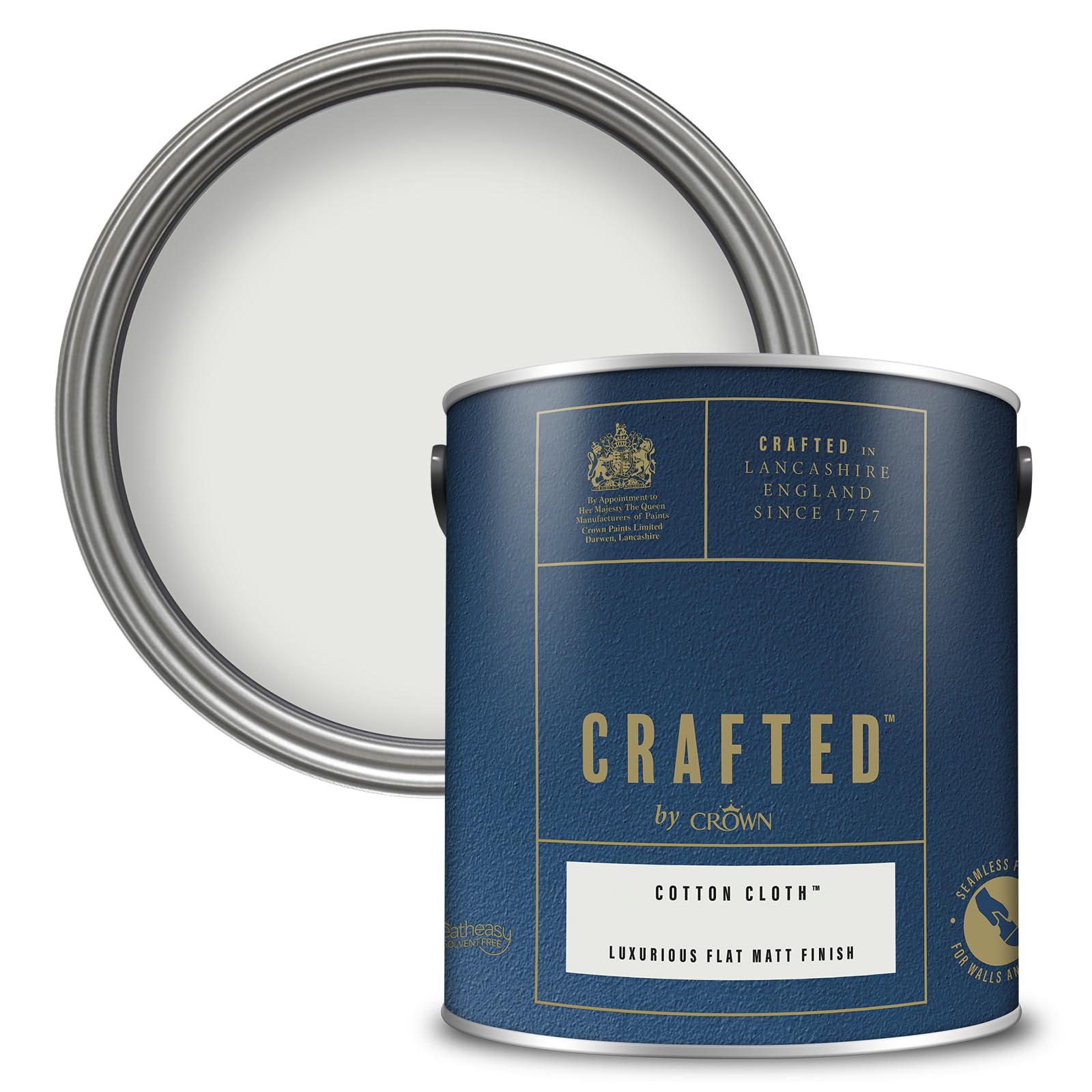 Crown Crafted Flat Matt Cotton Cloth 2.5L