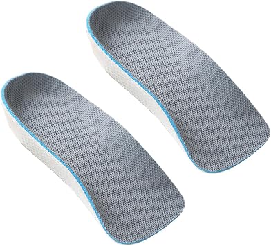 Height Increase Rebound Insoles, Orthopedic Heel Cushion Lift Inserts for Leg Length Discrepancies, Plantar Fasciitis, Flat Feet, Achilles Tendonitis, Arch Support Orthotic 0.6IN / 1.5cm, Count, 2