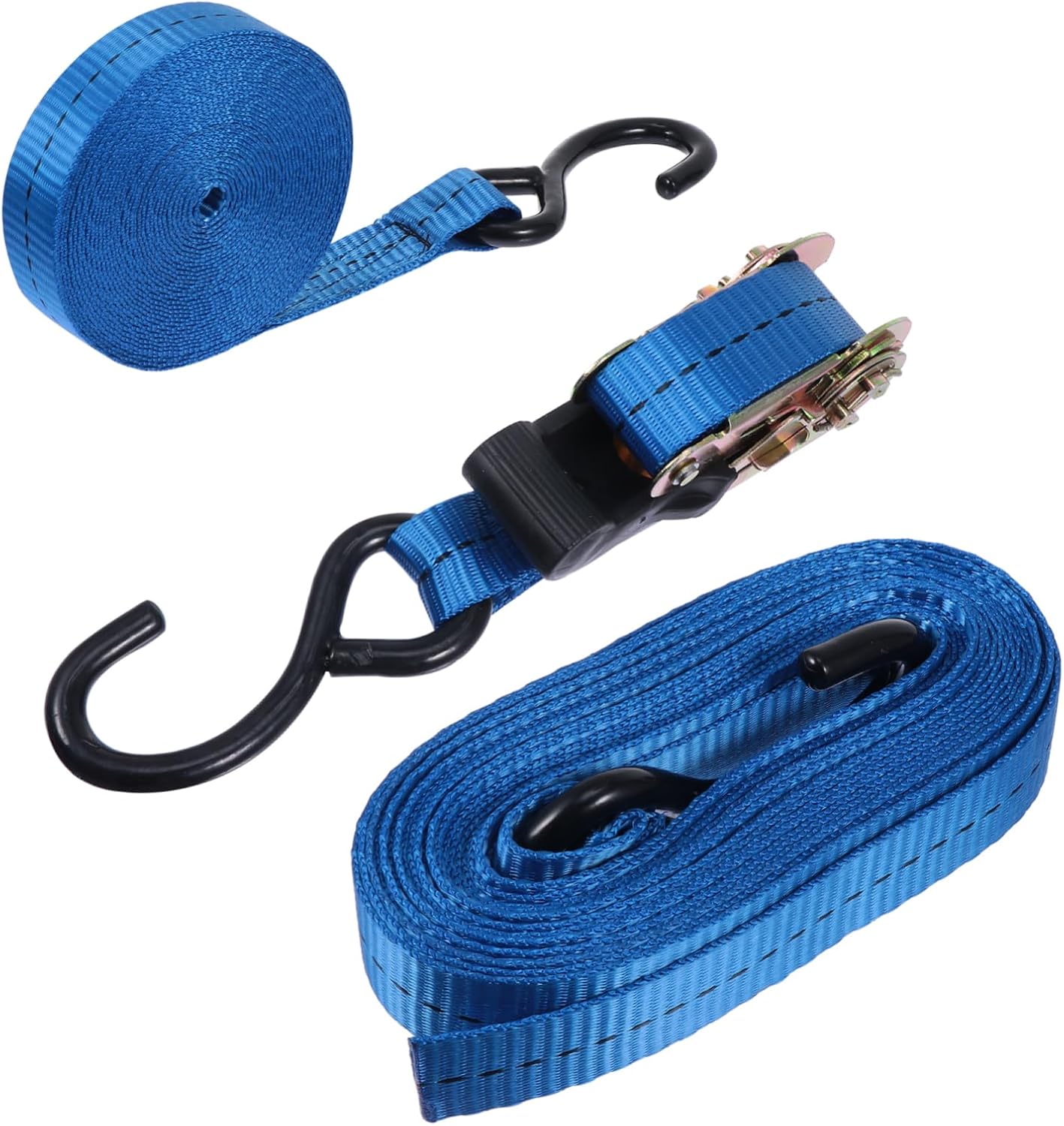 1 Set of 25mm Ratchet Tie Down Straps Nrs Straps Multi-use for Car Truck Motorcycle ATV Utv Kayak