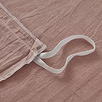 Vista 6 de Face Two Face Bedding Duvet Cover Set 3 Pieces 100% Washed Cotton Duvet Cover Linen Like Textured Breathable Durable Soft Comfy