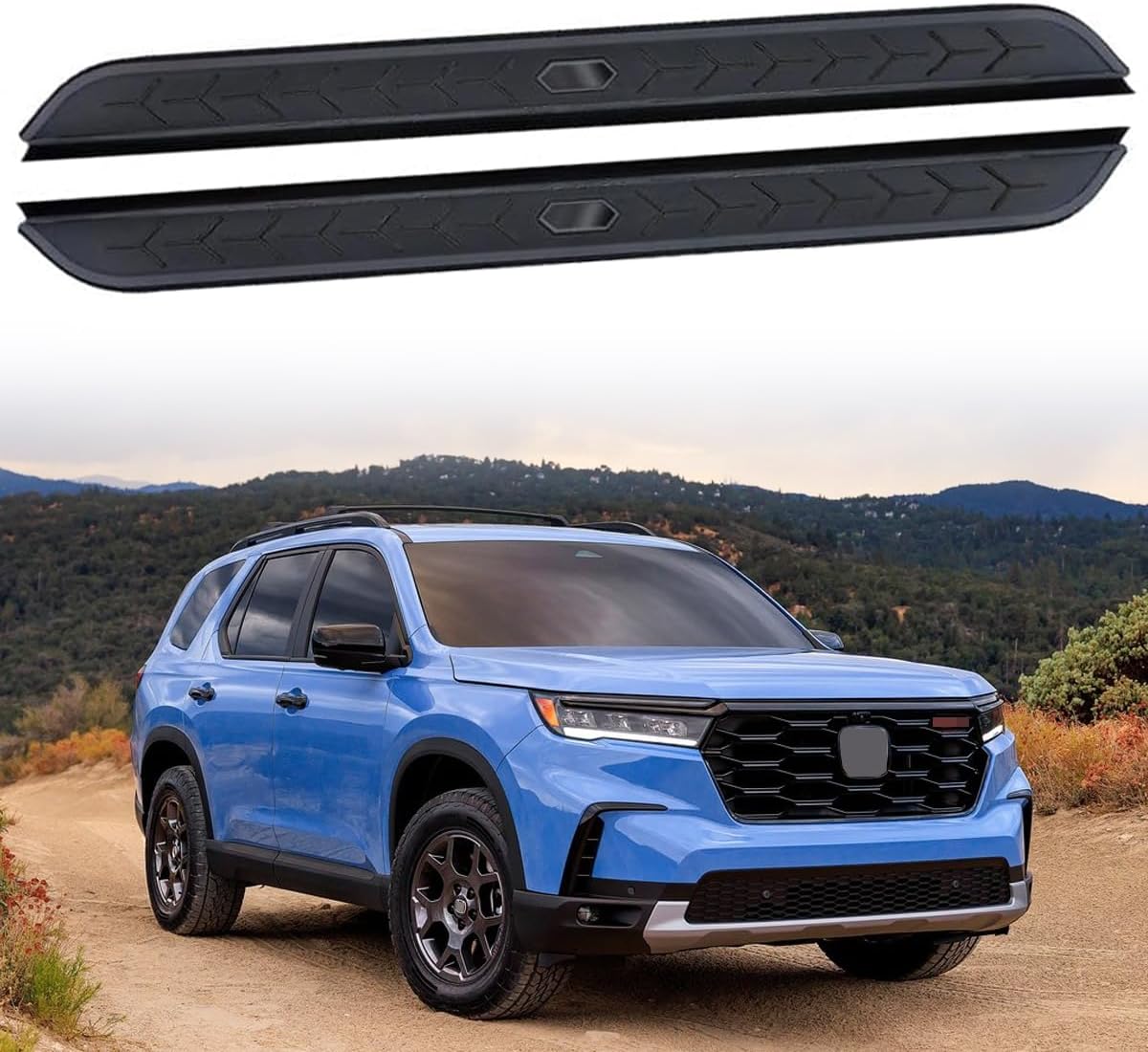 Running Board Side Step Aluminum Fits for Honda Pilot 2023 2024 2025 Pedal Nerf Bar 2Pcs Fixed