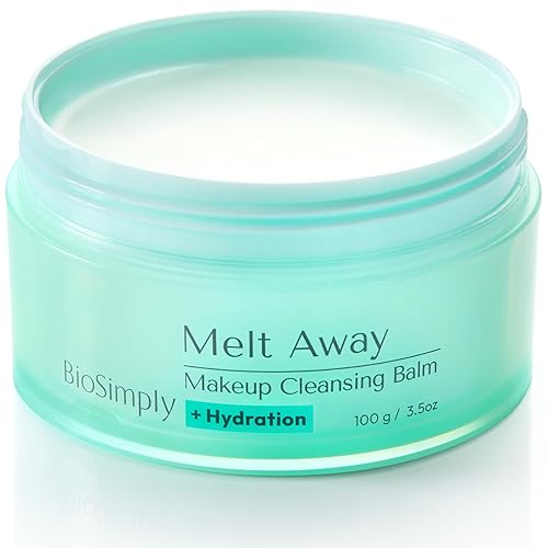BioSimply Makeup Cleansing Balm, Hydrating Makeup Remover, Melts Away Waterproof