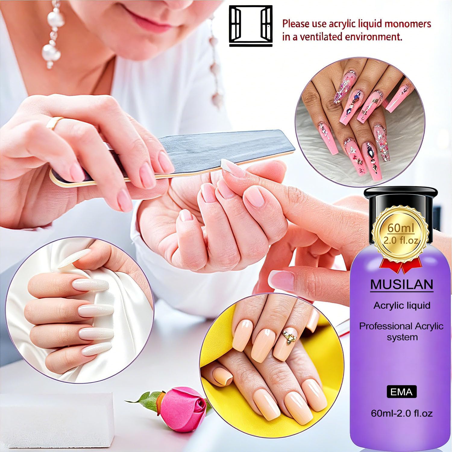 MUSILAN Acrylic Liquid Monomer 180 ml