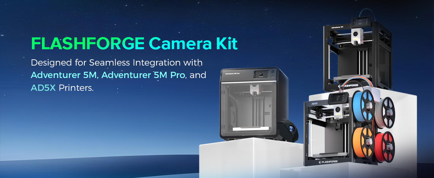 エクスフォリエーター BM-FT5S Amazon.com: FLASHFORGE Camera Kit for Adventurer 5M/Pro/AD5X 3D