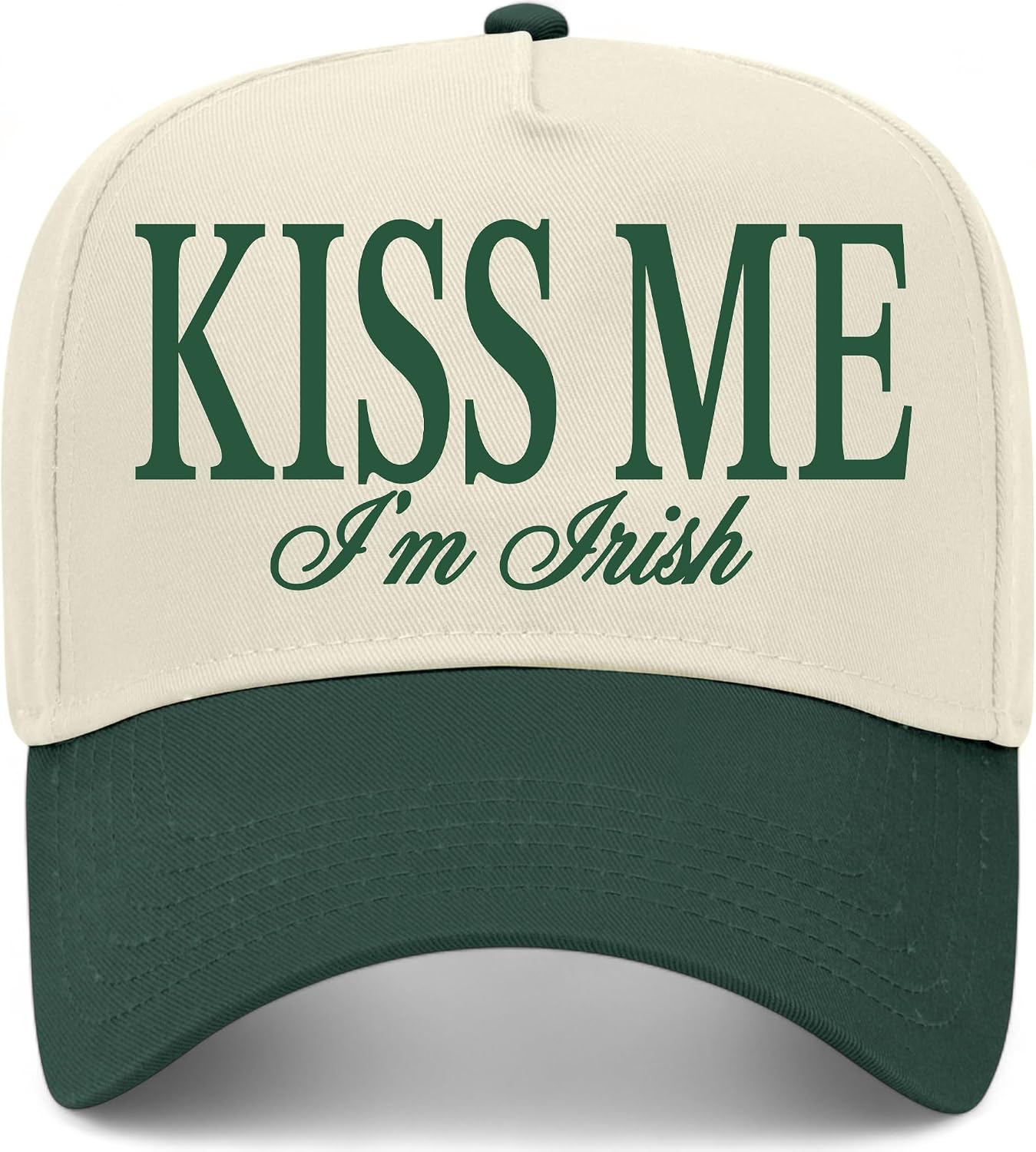 Kiss Me I'm Irish Hat | St. Patrick's Day | Premium Adjustable Snapback Baseball Trucker Hats for Men & Women
