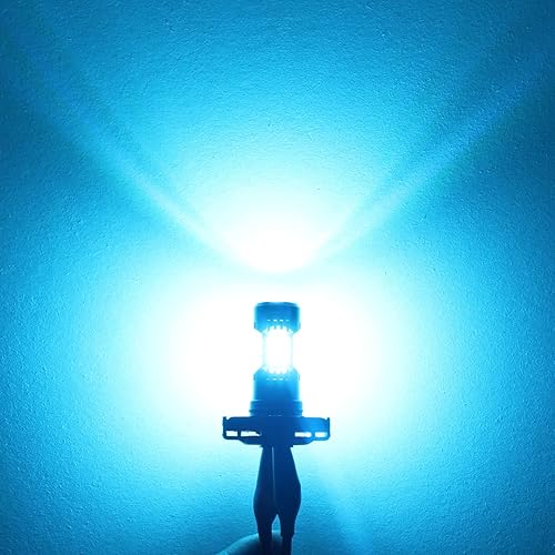 Miniatura 5 de PHINLION 2504 PSX24W - Bombillas LED antiniebla LED azul hielo, 3200 lúmenes, superbrillantes, 12 V, 3030, 30-SMD 12276, luces antiniebla o DRL
