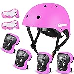 Adjustable Helmet for Ages 5-16 Kids Toddler Boys Girls Youth,Protective Gear with Elbow Knee Wrist Pads for Multi-Sports Skateboarding Bike Riding Scooter Inline skatings Longboard Roller Skate