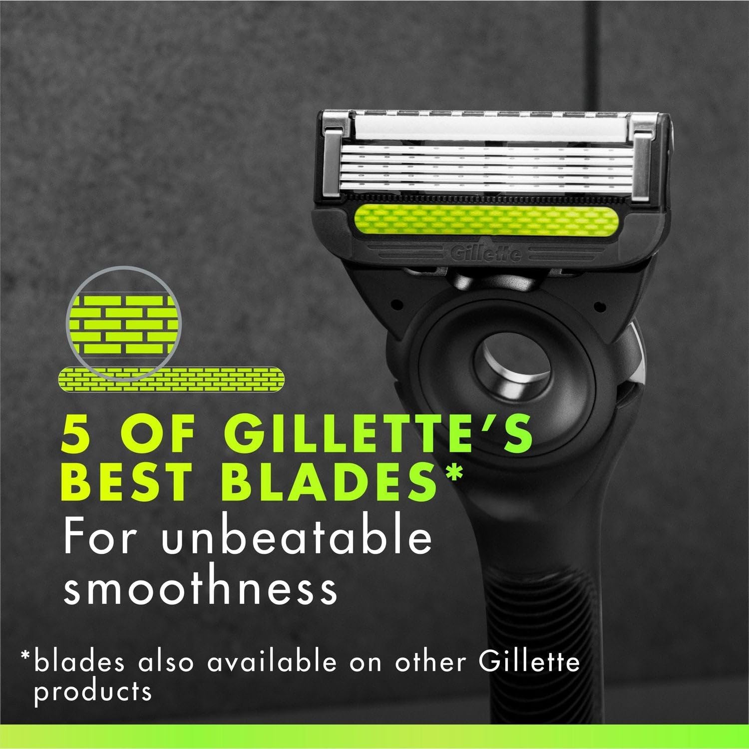 GilletteLabs 6 sztuk żyletek do golenia GilletteLabs With Exfoliating Bar i Heated Razor, żyletki firmy Gillette
