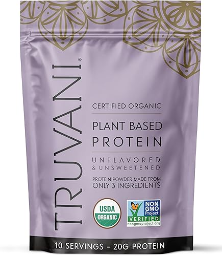Miniatura 72 de TRUVANI – Polvo de proteína a base de plantas – Proteína orgánica certificada USDA en polvo, vegano, sin OMG, sin gluten