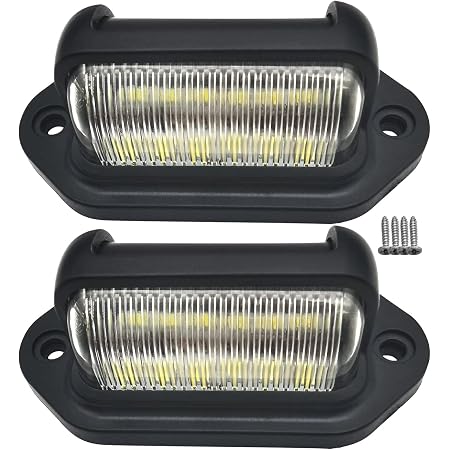 2-Pack LED License Plate Lights - Chrome, Waterproof, 12V - Fits Trailers, Trucks, RVs, UTVs, ATVs & Boats - DOT Certified - View #8
