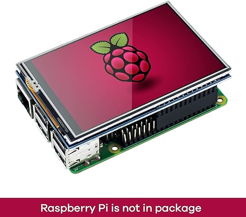 Miniatura 6 de Panel de Pantalla LCD TFT de 3.5 Pulgadas, 480x320, Táctil, SPI para Raspberry Pi B, B+, 2B, 3B, 3B+, 4B, 5