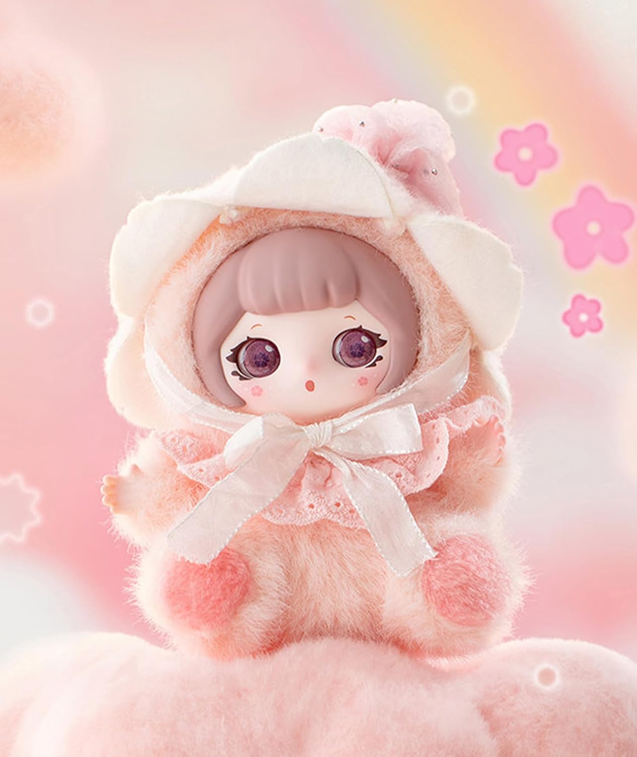 CALEMBOU Vinyl Plush Blind Box, Cloud Land Dream Series Soft Stuffed Keychain Figure, Decorative Plush Collectible for Display and Gifting, Random 1 Box