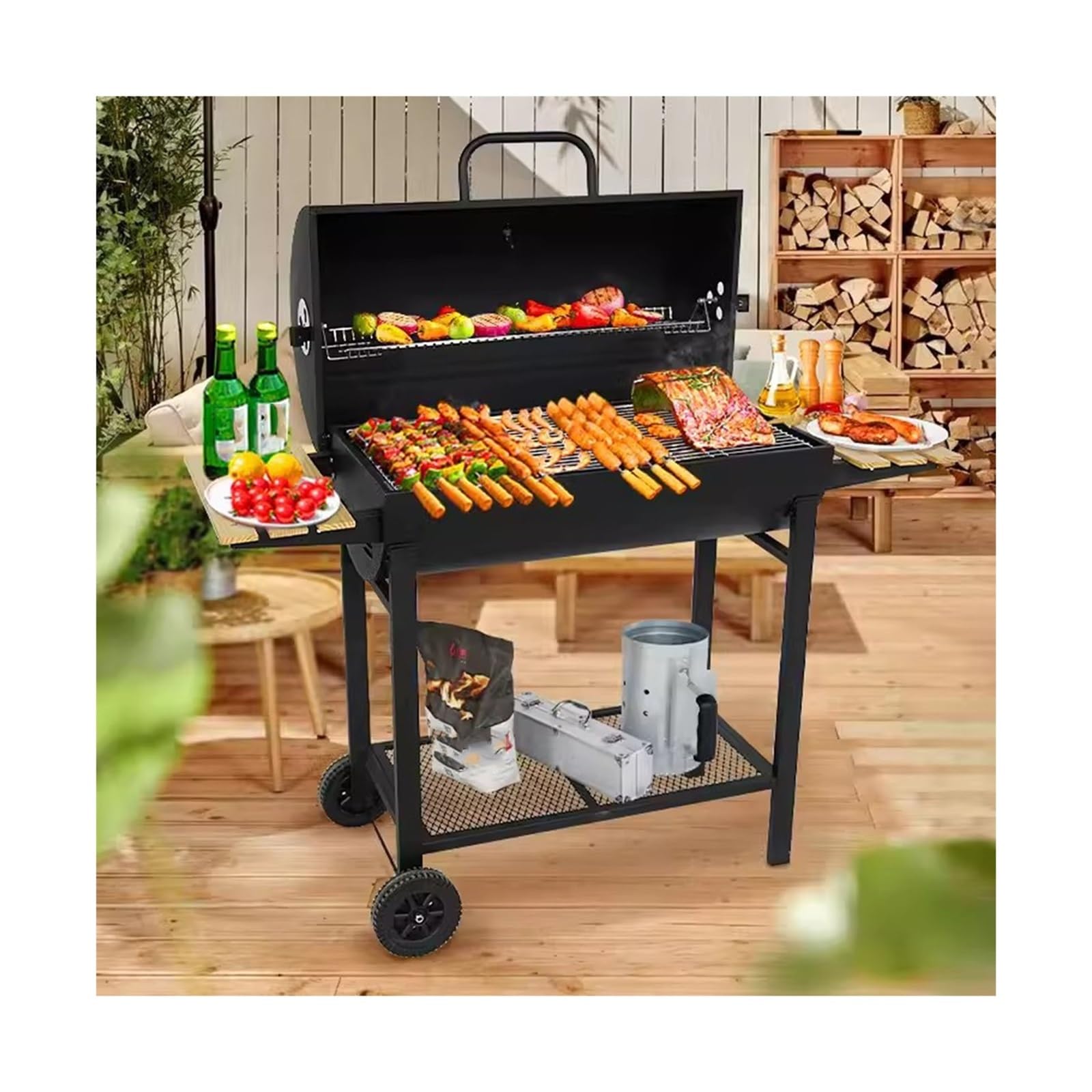 Grill Grillowy Willa na świeżym powietrzu dziedzińcu Zagęszczony grill do grillowania