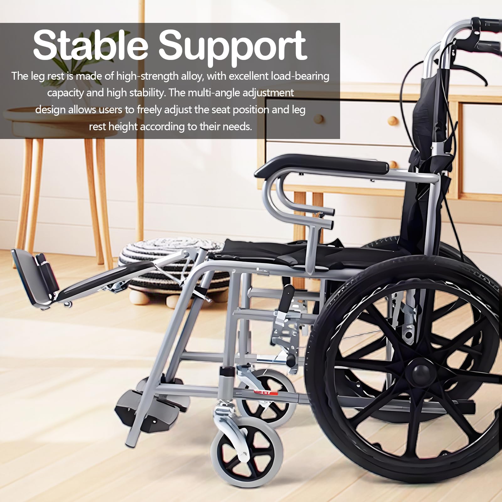 ReposapiéS Elevables Para Sillas De Ruedas, Reemplazo Universal De ReposapiéS áNgulo Ajustable De 90° A 180° Capacidad De Carga De 100 Kg Para Personas Con Discapacidad Y Personas Mayores (Par)