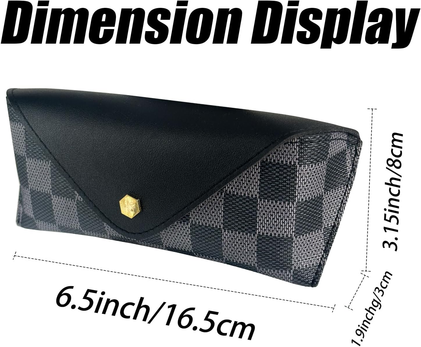 Anti-scratch lens eyeglass storage bag, snap-fasten nearsighted eyeglass storage bag - Image 2