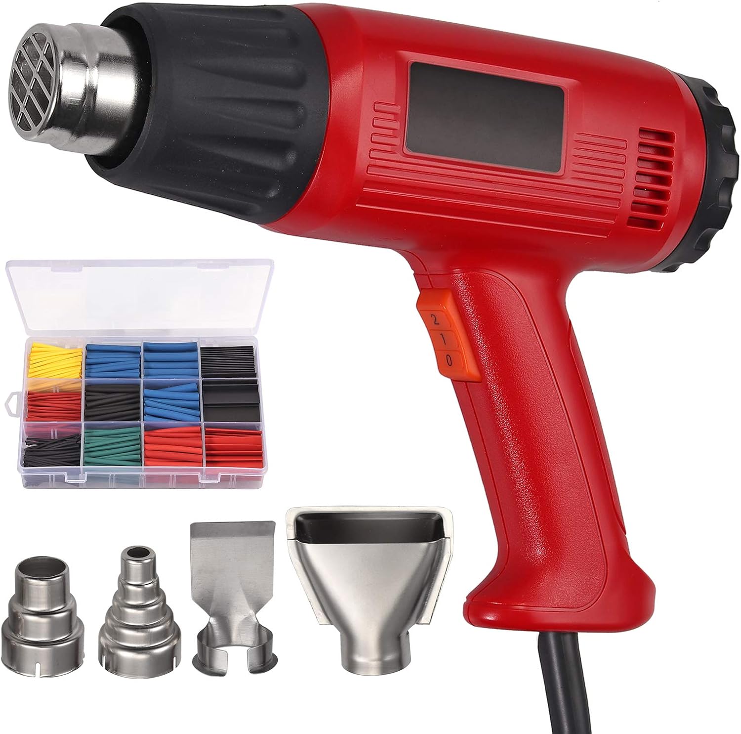 Pistola de calor de temperatura variable de 1800 W, 140