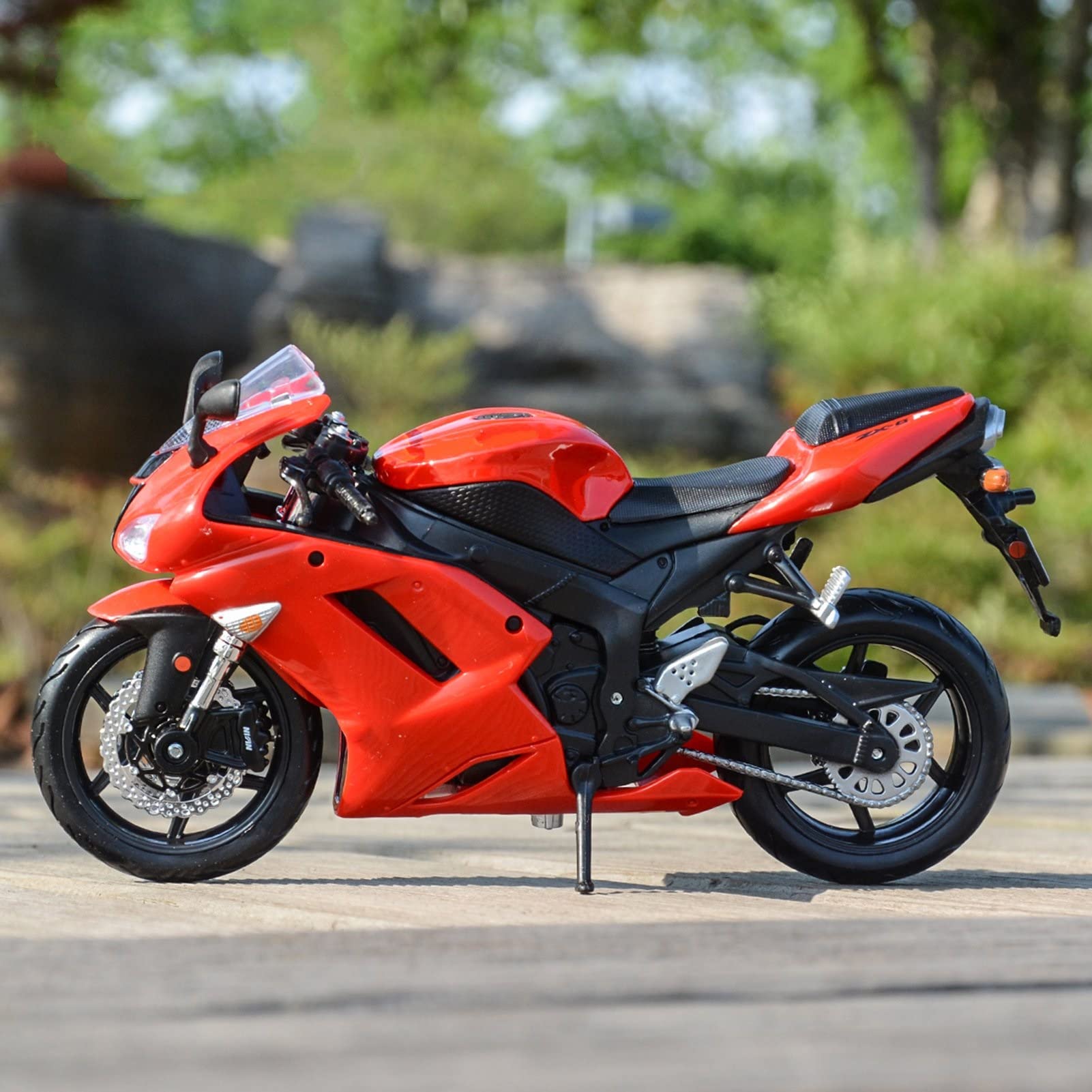 Amazon.co.jp: 1:12 カワサキニンジャZX-6Rに最適 レッドダイカスト