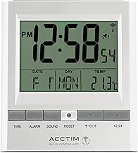 Acctim 71717x Chula RC Digital LCD Alarm Clock in Silver