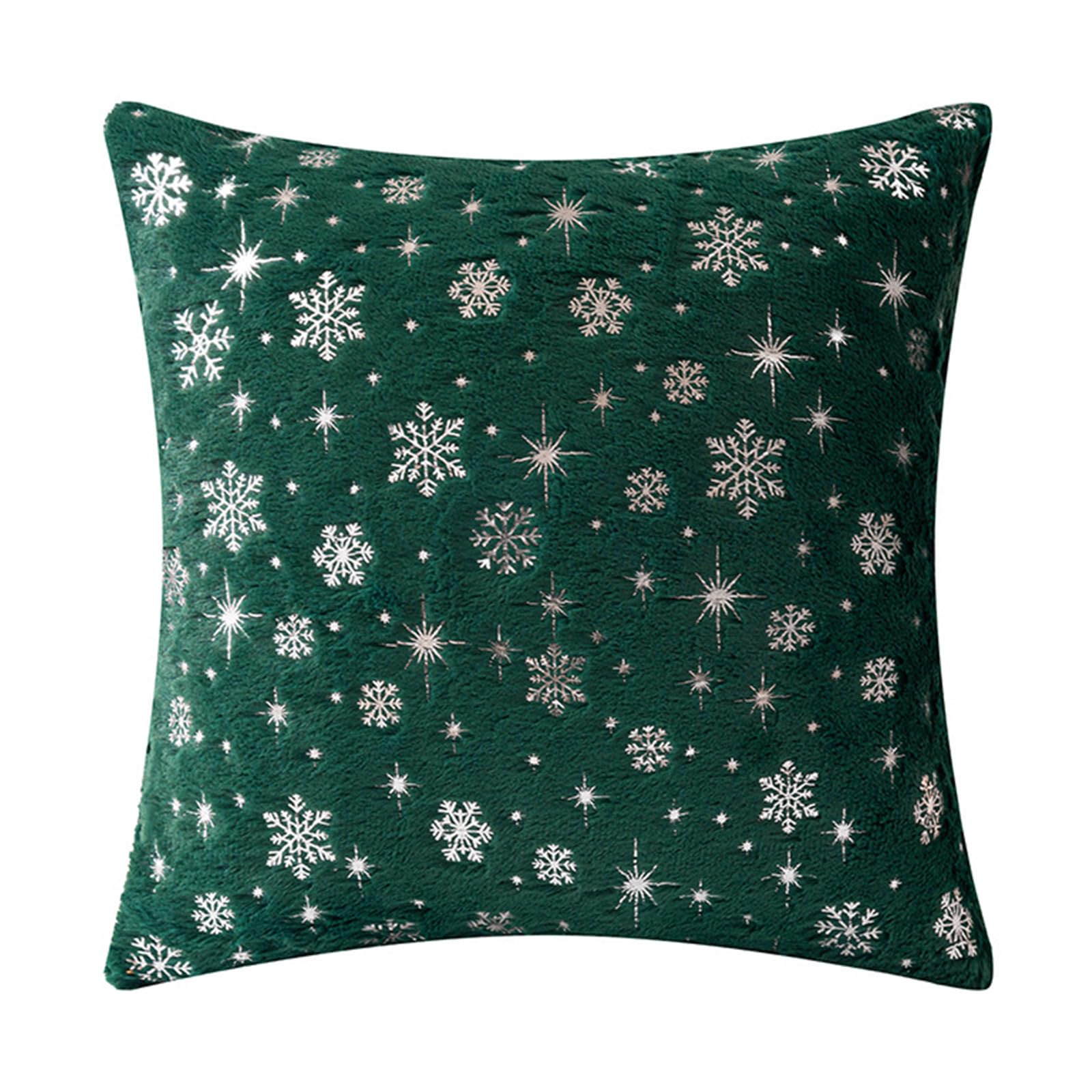 Tsophreniq Snowflake Pillowcase Christmas Cushion Cover Winter Living Room Sofa Couch Decoration Pillow Covers Holiday Decor Christmas Cushion Cover