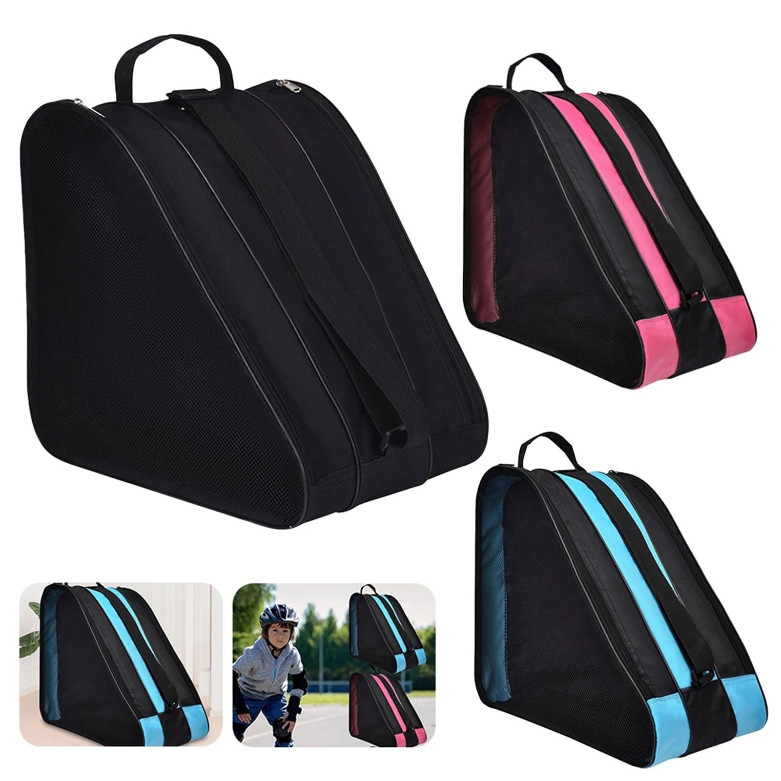 Bolsa Para Patines Bolsa for patines sobre hielo for niños, zapatos de patinaje sobre ruedas Oxford de larga duración, bolsas de un solo hombro/bolsa de patinaje artístico de mano, accesorios for pati