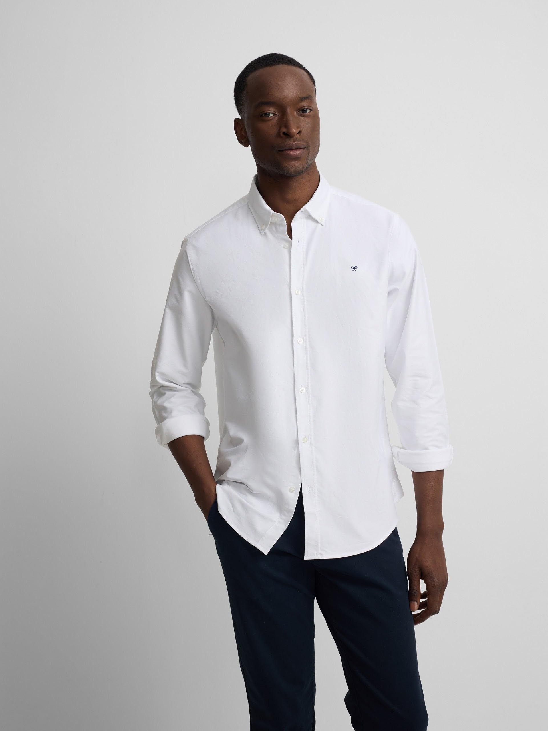 SILBON Camisa Sport Oxford para Hombre