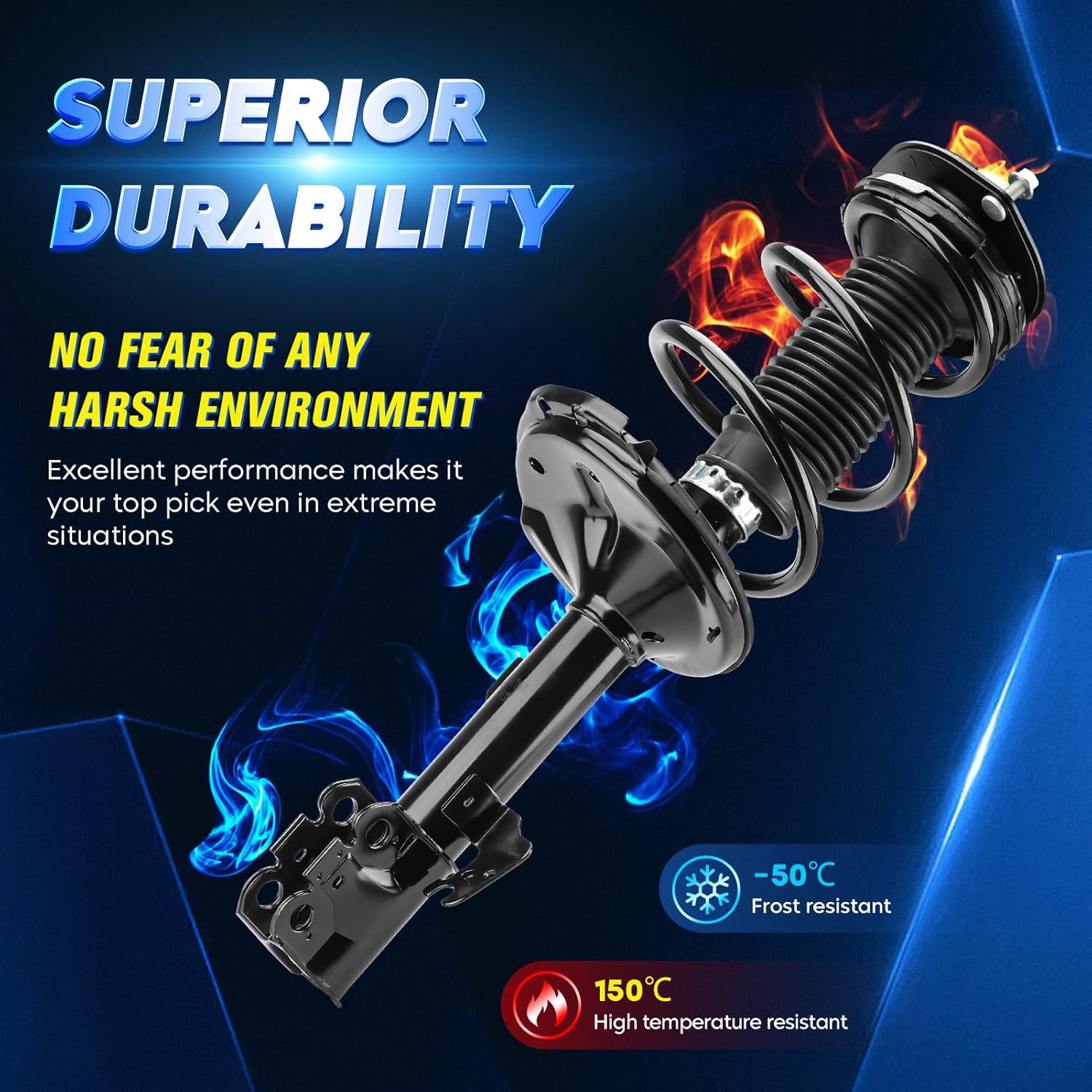 Front Strut Assembly & Sway Bar Links for 2004-2007 Toyota Highlander 3.3L AWD, 04-06 Lexus RX330, 07-09 RX350, 06-08 RX400h, Shock Absorbers Replace 272212 272211 4PCS