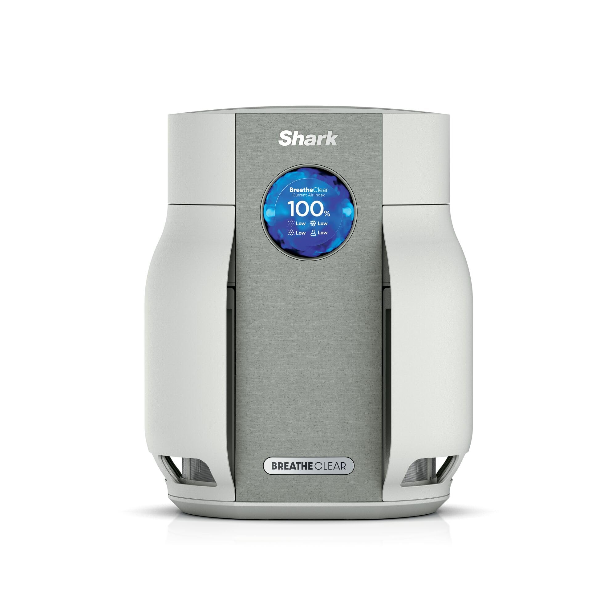 Shark BreatheClear Compact Air Purifier with NeverChange6 Exceeds HEPA Filter Standards, Automatic Sensing, Small Room Coverage, Dove, HP062UK