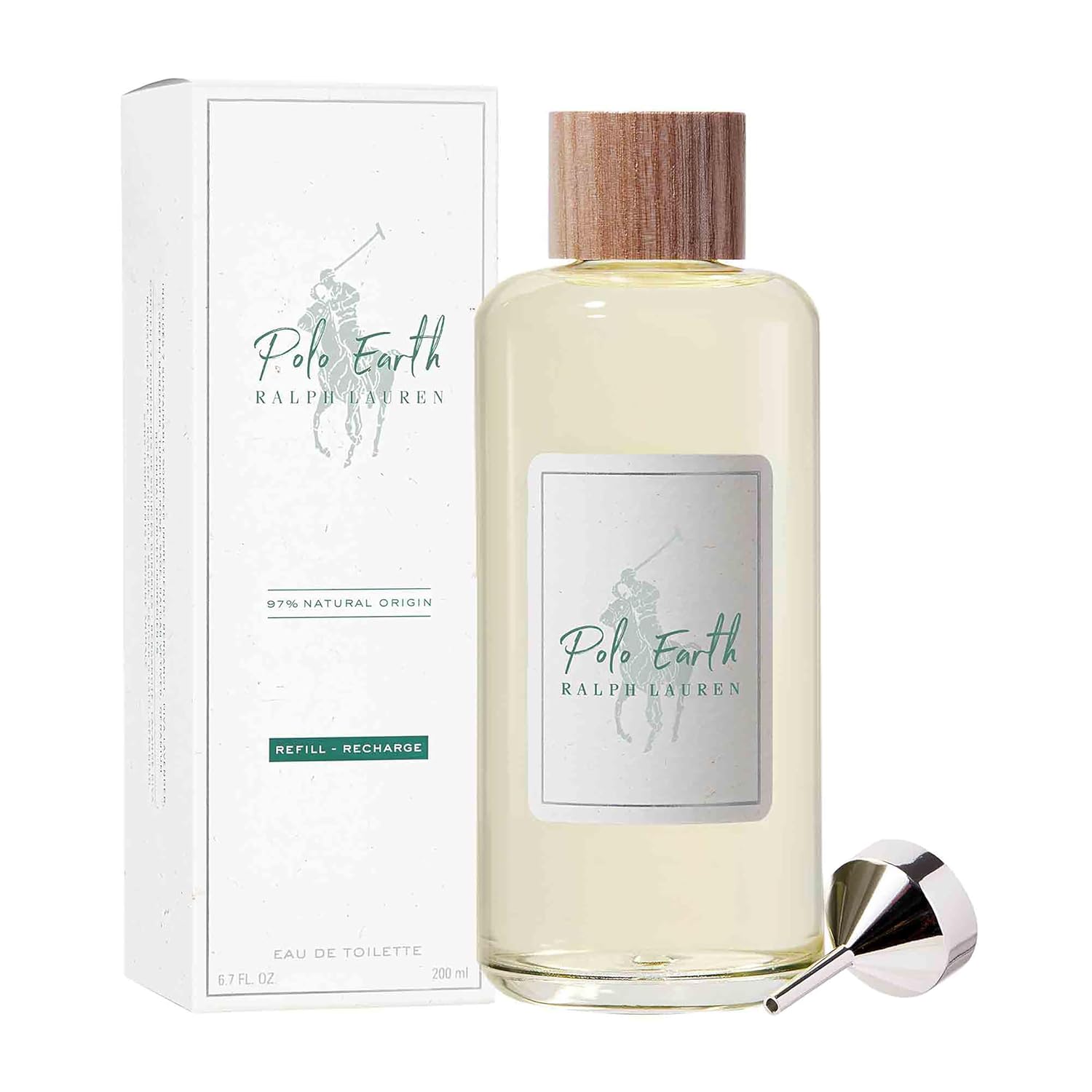 RALPH LAUREN FRAGRANCES Polo Earth - Eau de Toilette - Refill - Citrus & Floral - With Notes of Mandarin, Sage, and Lavendar - 5.0 Fl Oz