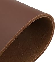 Genuine Leather Sheets, 8" x 12" Flat Full Grain Cowhide Leather for Crafts, 4-4.5mm Thick Vegetable Tanned Cowhide for DIY Belt Tooling Wallet Stamping Projects, Brown
