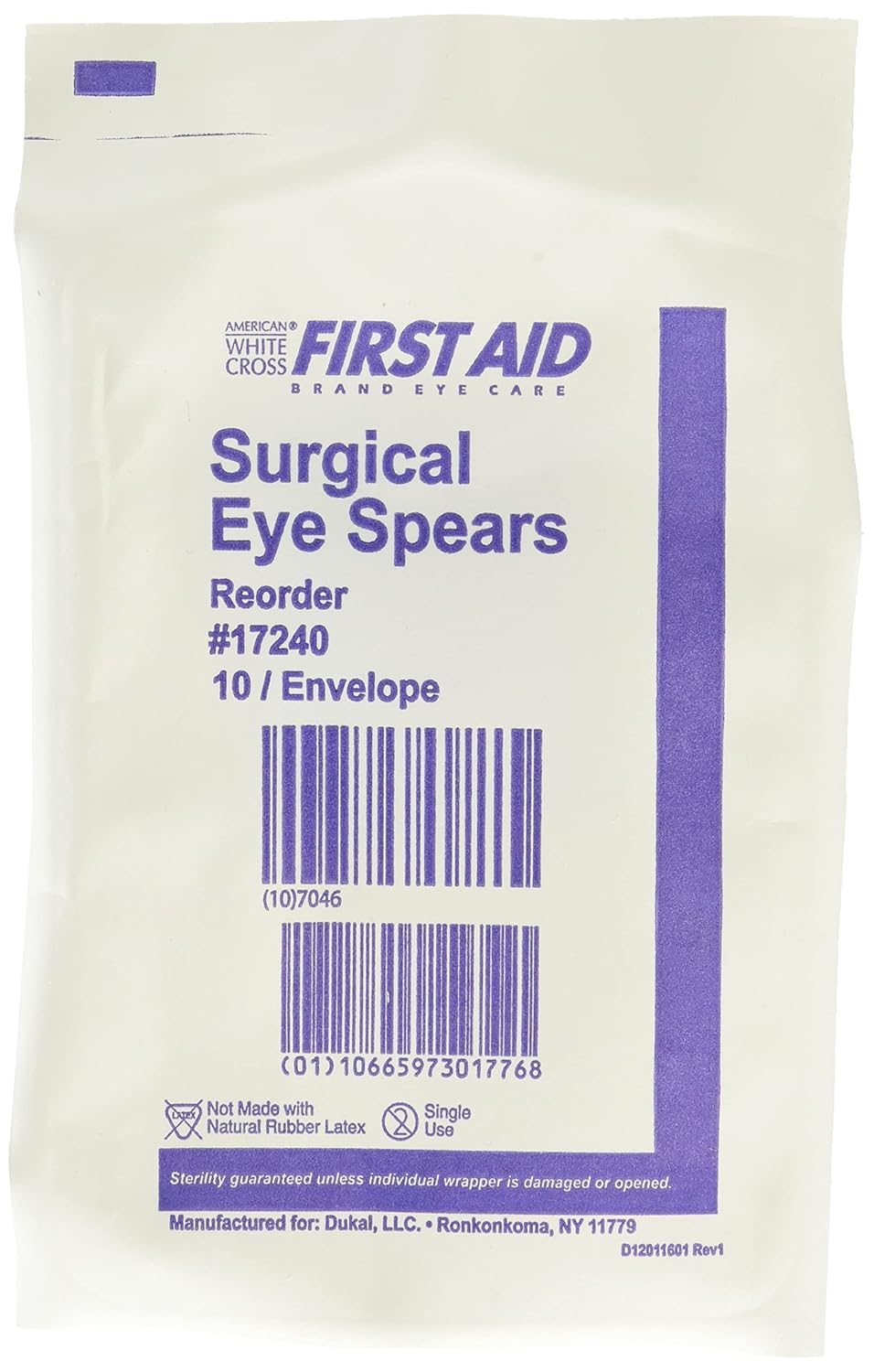 Dukal DER 17240 Surgical Eye Spear, Sterile (Pack of 200)