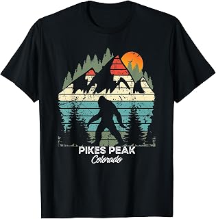 Hiking Mountain Love Pikes Peak Vintage Pikes Peak Colorado National Park Retro 80's T-Shirt