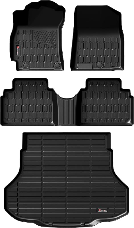 Tapetes automotivos e revestimento de porta-malas em TPE para Hyundai Elantra 2021–2026 e Elantra N, AutoBull, kit com 4 peças