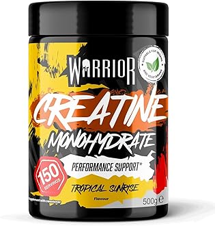 Creatine Monohydrate Powder 500g (150 Servings) – Pure Micronised Creatine Powder Supplement for Men & Women, Pre & Post Workout Strength, Muscle Growth & Recovery, Vegan – Tropical Sunrise