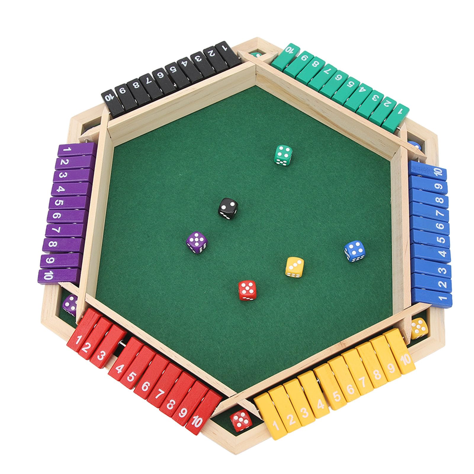 LOGOPLAY Jackpot – Shut The Box | Gioco Di Dadi In Legno Pieghevole | Gioco Da Tavolo Per Famiglie 2+ Giocatori