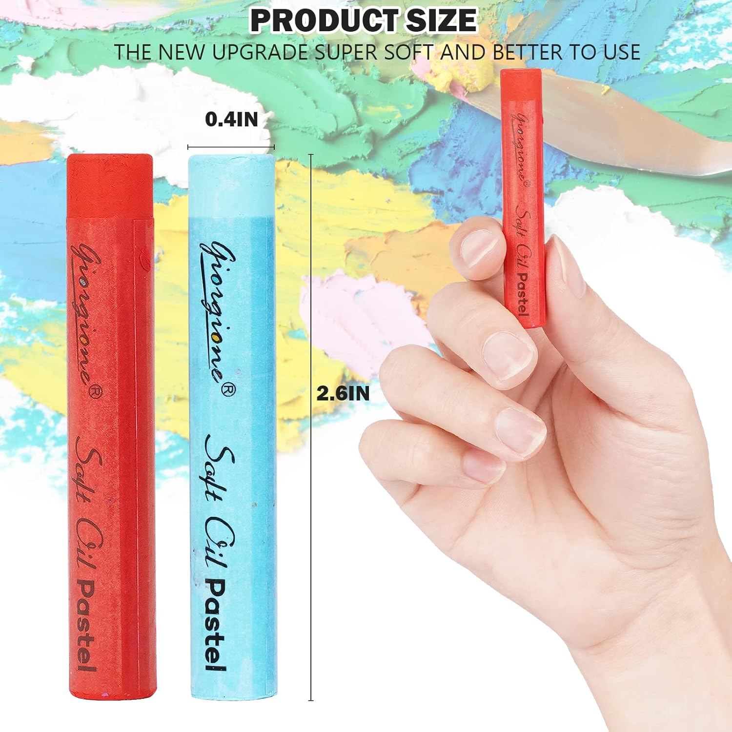 AXEARTE Soft Oil Pastels Set, 52 Colors Vibrant Creamy Oil Pastels Set with Painting Scraper, Art Supplies for Drawing, Blending, Layering, and Shading, Great Gifts for Artists, Kids, Beginners : Arts, Crafts & Sewing