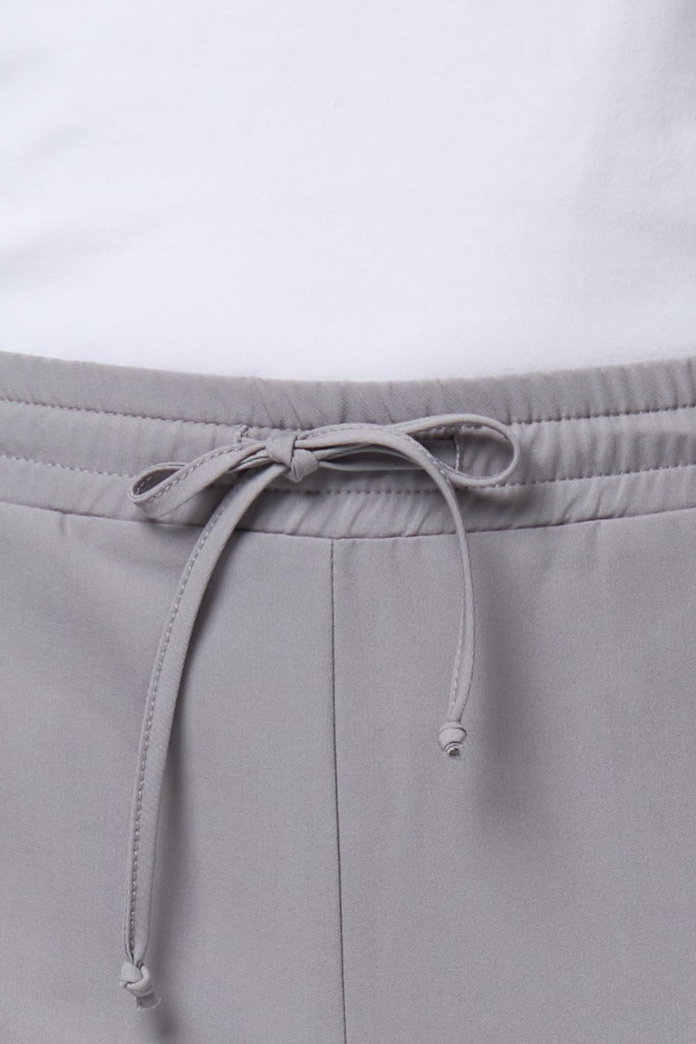 Damen Pflegehose im Jogger-Stil mit Kordelbund Tokio Grau M