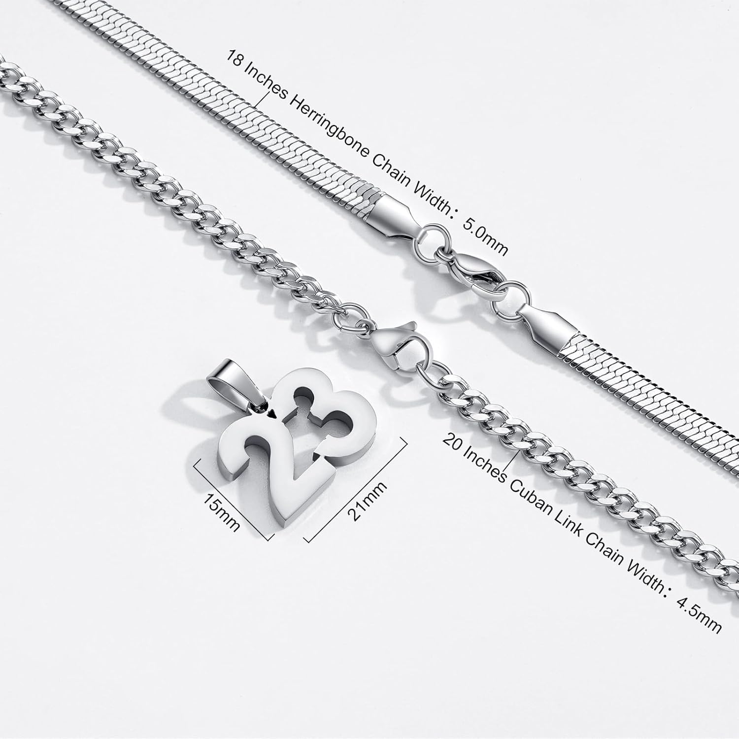 Easter Basket Stuffers-Number Necklace for Boys Athlete Kids Number Chain 00-100 Layered Necklace for Men Stainless Steel Number Charm Pendant Baseball Football Basketball Necklaces for Boys Gifts - Image 5