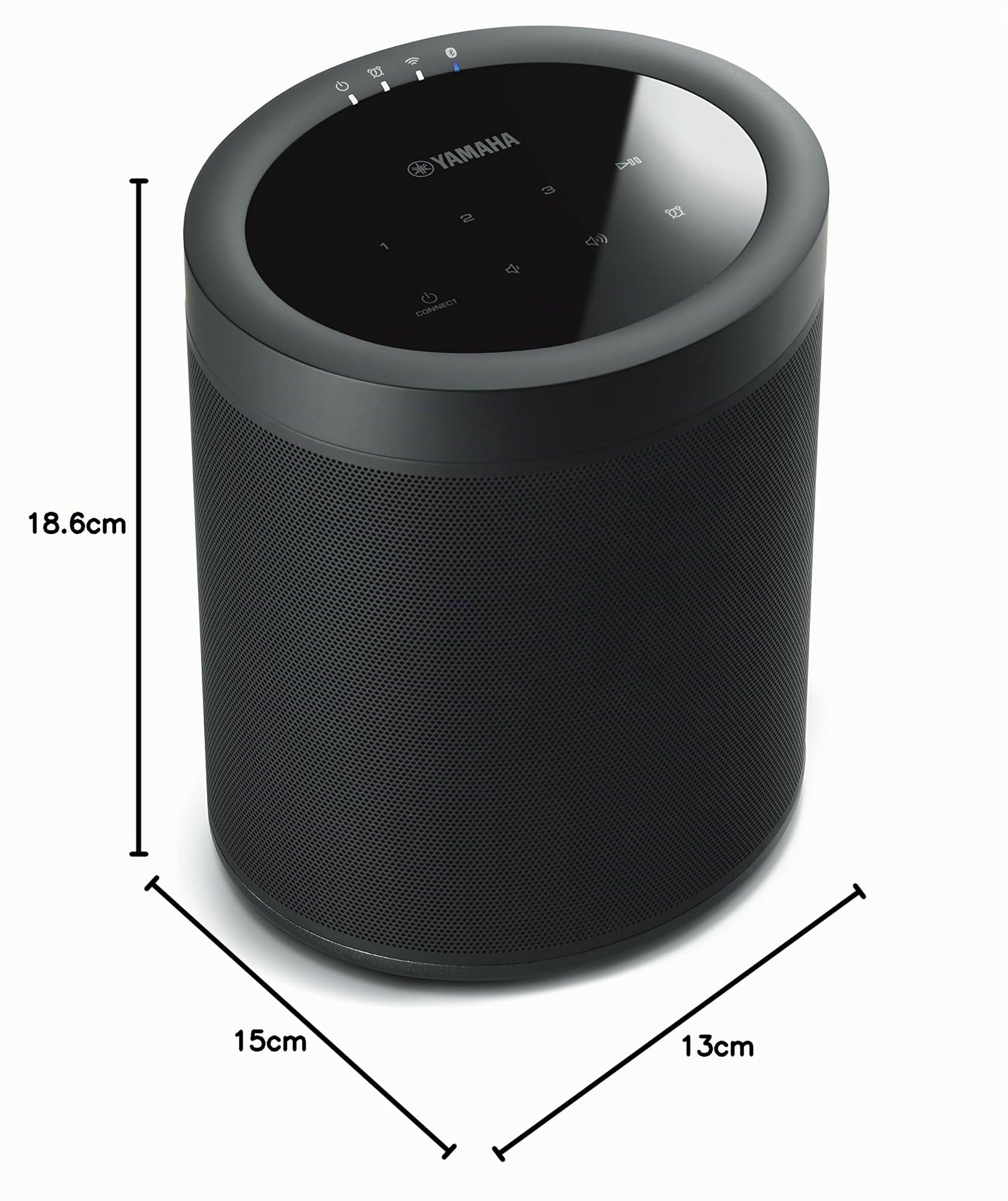 YAMAHA MusicCast 20 – Enceinte bluetooth 40W – Système audio Multiroom, Wifi, Airplay – Baffle maison – Compatible avec smartphones et ordinateurs – Noire