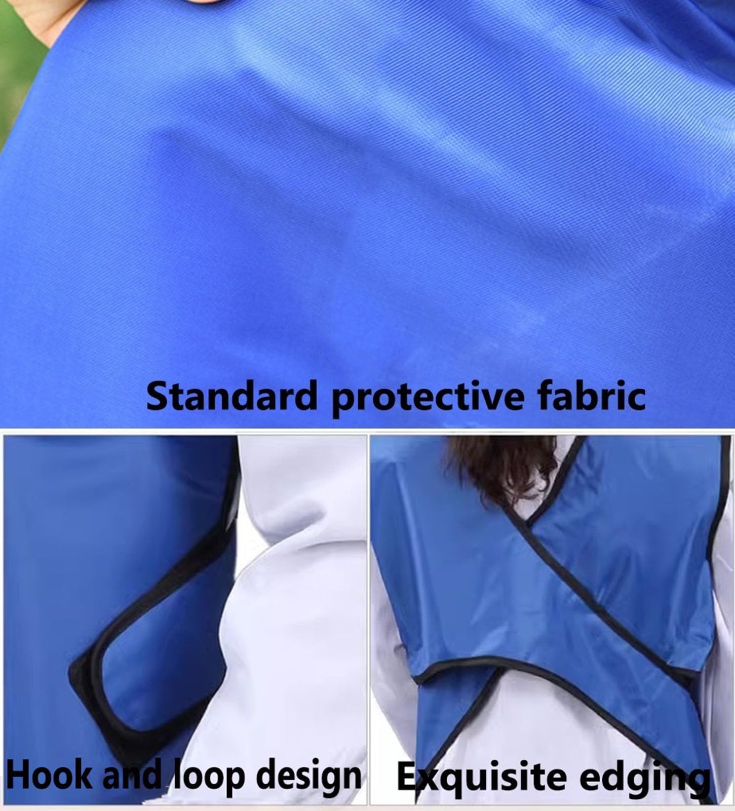 Delantal de Plomo Delantal de Chaleco de Protección Contra Rayos X, Delantal de Plomo Protector Contra Radiación, Chaleco de Ropa de Escudo para Hospitales, Laboratorios, Enfermería(0.5mmPb,55x60cm)