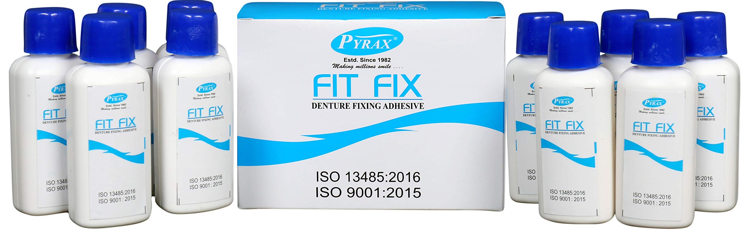 Denture Adhesive Powder Fit Fix (Pack of 10 pcs in 1 box)