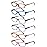 kunchu 6 Pack Reading Glasses for Women Men - Blue Light Blocking Spring Hinge Computer Readers Anti Glare UV Eyeglasses (Floral, 1.0, x)