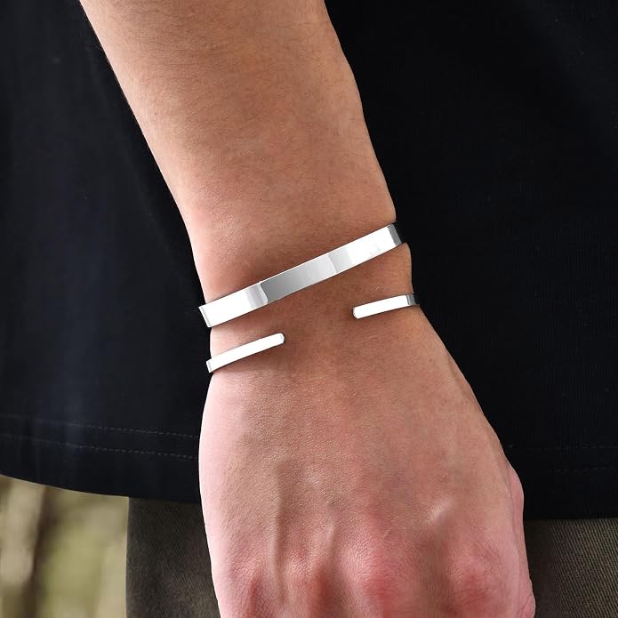 Pulsera minimalista para hombre en acero inoxidable miniatura 7