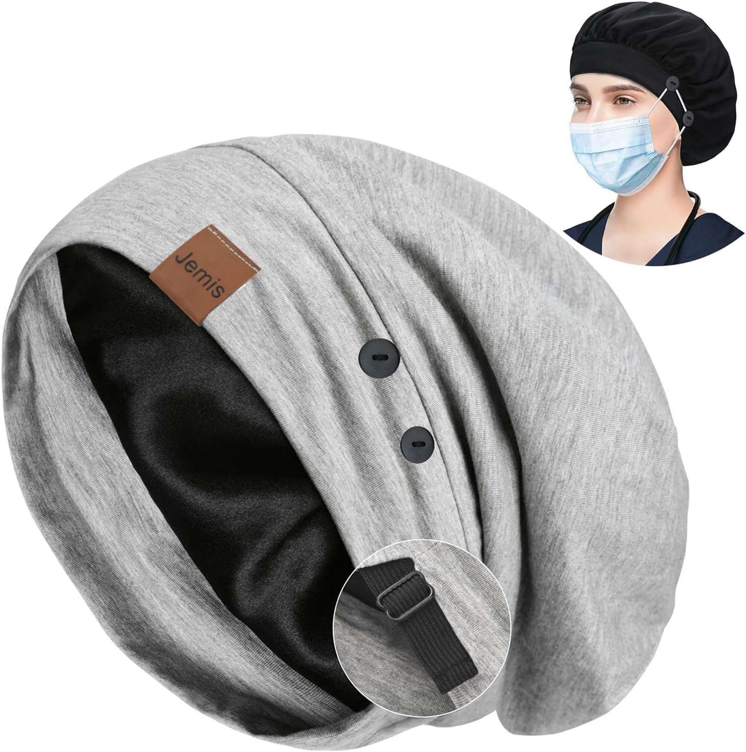 Women's Baggy Casual Chemo Beanie Cap image 3