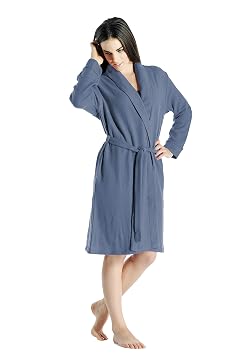 Cashmere Boutique 100 Pure Cashmere Short Robe Women Lightweight Soft Plush Warm and Cozy Daily Wear Robes for