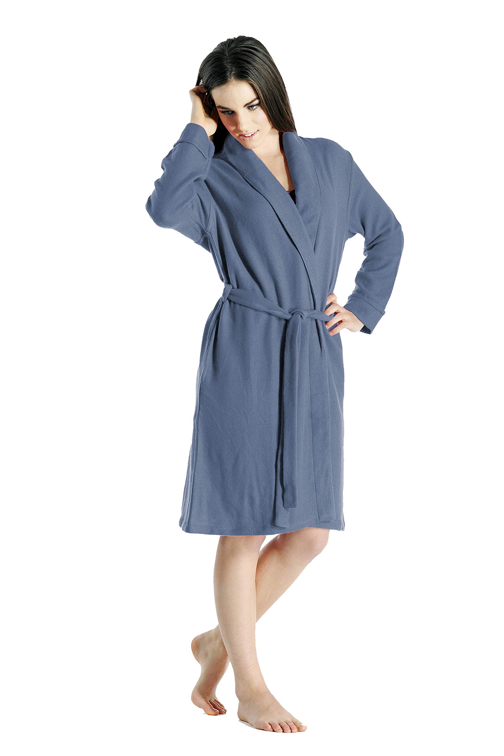 Cashmere Boutique100% Pure Cashmere Short Robe Women – Lightweight, Soft Plush, Warm and Cozy, Daily Wear Robes for Women