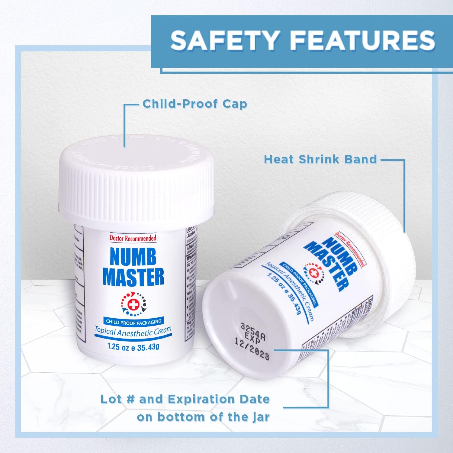 Buy Numb Master 5% Lidocaine Topical Numbing Cream, 2 Pack of 1.25 Oz ...