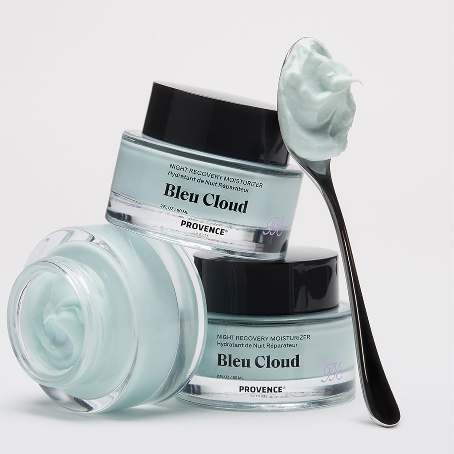 Provence Beauty Bleu Cloud Night Moisturizer – Hydrating Night Cream for Face, Anti-Aging Nighttime Moisturizer for All Skin Types 2Fl Oz - Image 3