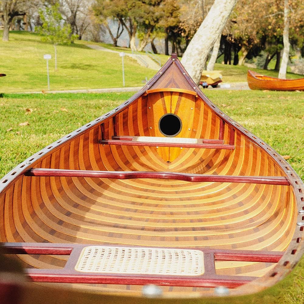 Old Modern Handicrafts Real Canoe with Ribs