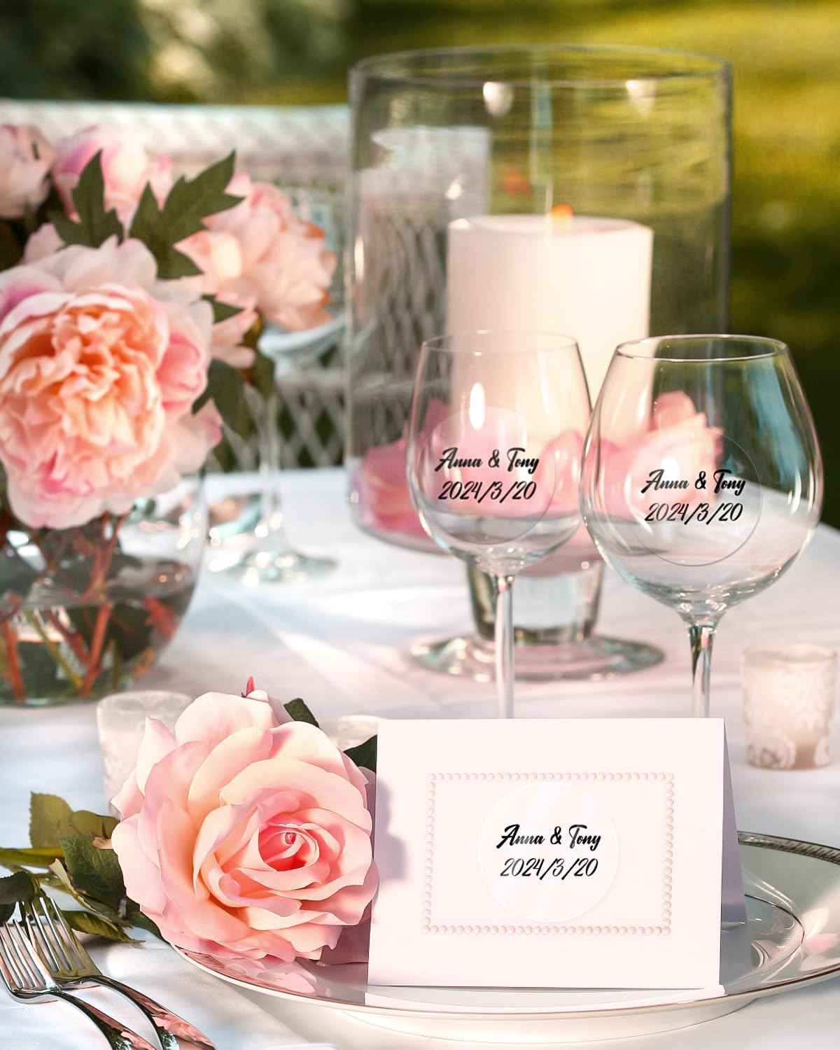 Light Box Photography+2 Inch Transparent Circle Self-Adhesive Waterproof Thermal Label