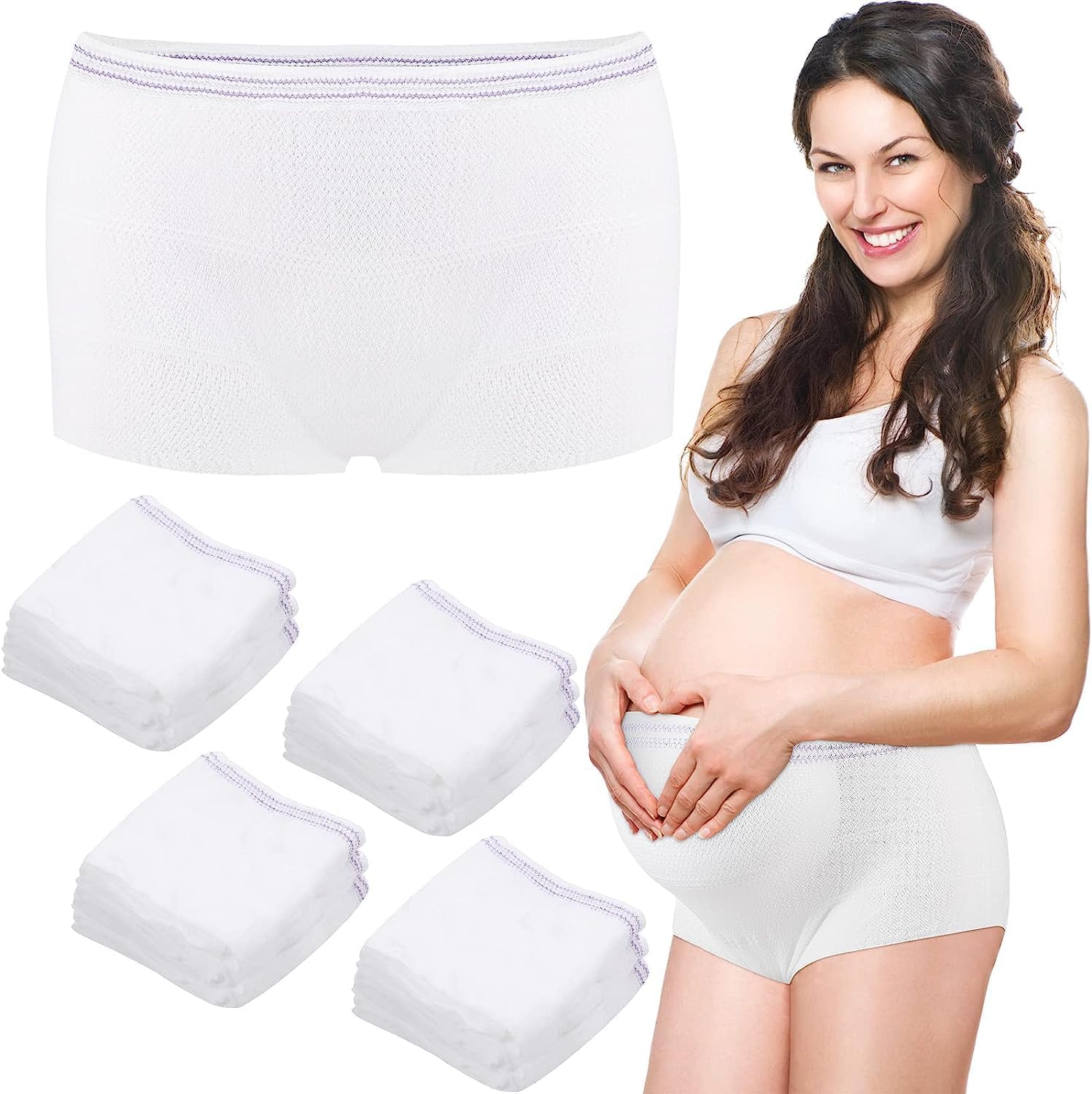 Mesh Postpartum Underwear Disposable Panties, Women High Waist C